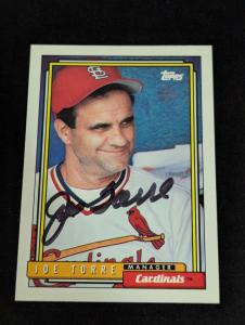 1992 Topps Joe Torre Autographed Card