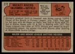 1972 Topps Mickey Rivers Rookie Card #272