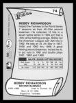 1988 Pacific Legends Bobby Richardson Card #74