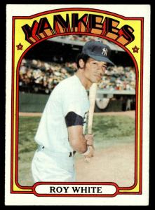 1972 Topps Roy White New York Yankees Card