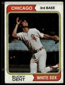 1974 Topps #582 Bucky Dent Rookie Card