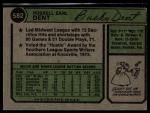 1974 Topps #582 Bucky Dent Rookie Card