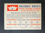 1960 Fleer Grover Cleveland Alexander Baseball Card