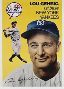 Lou Gehrig Card: Buy 5 Get 1 Free