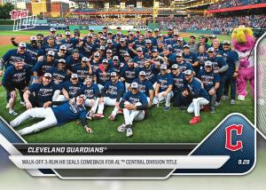 2025 Topps Now #795 Guardians AL Central Champs