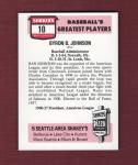 #10 Ban Johnson, 1st AL President Card