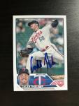 Caleb Thielbar Autographed 2023 Topps Card