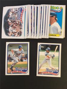 1989 Topps Dodgers Team Set - 36 Cards