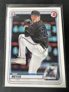 2020 Bowman Draft Max Meyer Miami Marlins Card