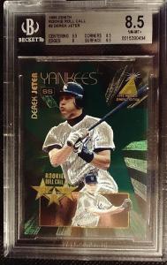 1995 Pinnacle Derek Jeter Zenith Rookie Card BGS 8.5