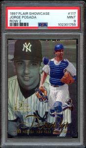1997 Flair Showcase Jorge Posada #117 PSA 9