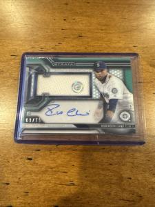 2016 Topps Strata Robinson Cano Auto Patch 69/75