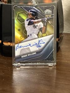 2023 Topps Chrome Black Bernie Williams Auto Gold