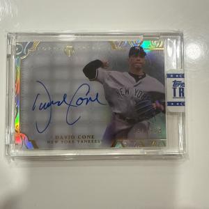 2015 Topps Tribute David Cone Autograph Card