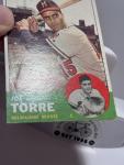 1963 Topps Joe Torre #347 Milwaukee Braves Card