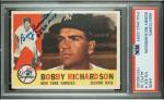 Bobby Richardson 1960 Topps Signed Baseball Card