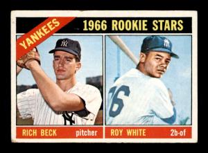 1966 Topps Roy White/Rich Beck Rookie Card