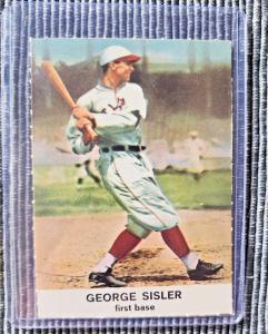 1961 George Sisler Hall of Fame Sports Card