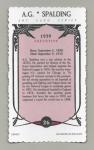 1984 A.G. Spalding Hall of Famers Deckle Edge Card