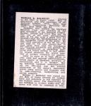 1950 Callahan HOF #9 Morgan Bulkeley Card