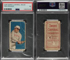 Tris Speaker 1909-1911 T206 Boston Red Sox Card