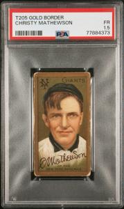 Christy Mathewson T205 Gold Border PSA 1.5