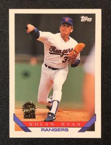 Nolan Ryan 1993 Topps Gold Parallel Card #700