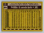 1990 Topps Willie Randolph #25 Baseball Card