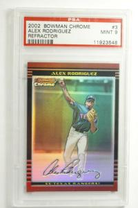 2002 Bowman Chrome Alex Rodriguez #3 Refractor
