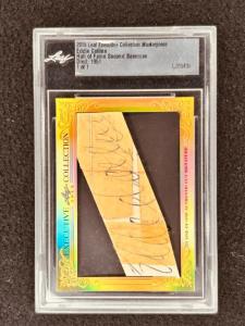 Eddie Collins 2015 Leaf Cut Signature Card 1/1