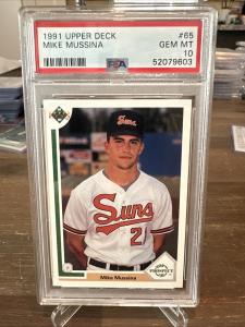 1991 Upper Deck Mike Mussina Rookie Card PSA 10