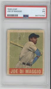 1948 Leaf Joe DiMaggio #1 Baseball Card