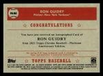 Ron Guidry 2021 Topps Chrome Autograph Card