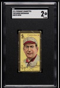 1911 T205 Roger Bresnahan SGC 2 Piedmont Card