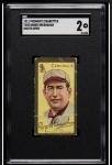 1911 T205 Roger Bresnahan SGC 2 Piedmont Card