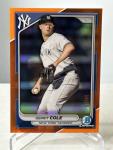 2024 Bowman Chrome Gerrit Cole True Orange Refractor