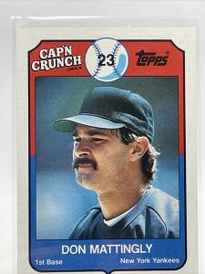 1989 Topps Cap'n Crunch Don Mattingly Card #8