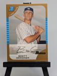 Brett Gardner 2005 Bowman Draft Gold Rookie Card