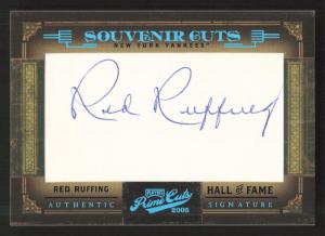 2005 Playoff Prime Cuts Red Ruffing Autograph Card