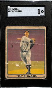 1941 Playball Joe DiMaggio Baseball Card #71