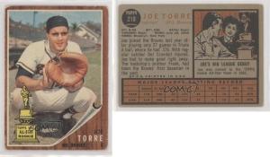 1962 Topps Joe Torre Rookie Card #218 HOF