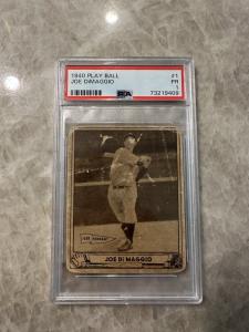 1940 Play Ball Joe DiMaggio Yankees Baseball Card