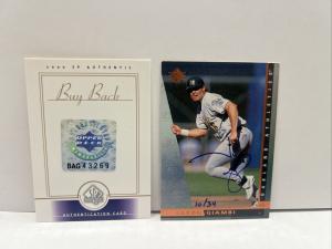 2000 SP Authentic Jason Giambi Buyback Auto 10/34