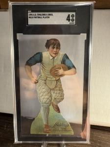 1896 Spalding & Bros. Football Player Card SGC 4