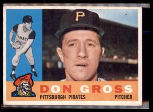 1960 Topps Don Gross Pirates Baseball Card