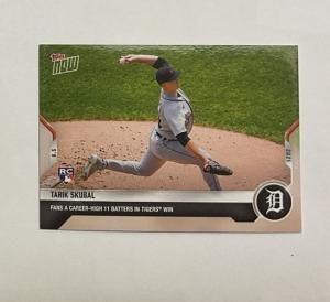 2021 Topps Now #314 Tarik Skubal Detroit Tigers RC