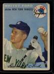 1954 Topps #37 Whitey Ford Yankees Card