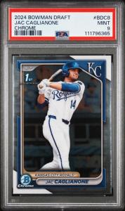 2024 Bowman Chrome Draft Jac Caglianone RC PSA 9