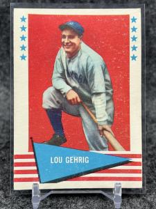 1961 Fleer Lou Gehrig Yankees Baseball Card