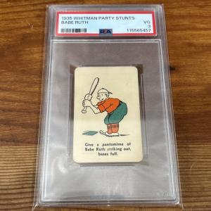 Babe Ruth 1935 Whitman Stunts Baseball Card PSA 3